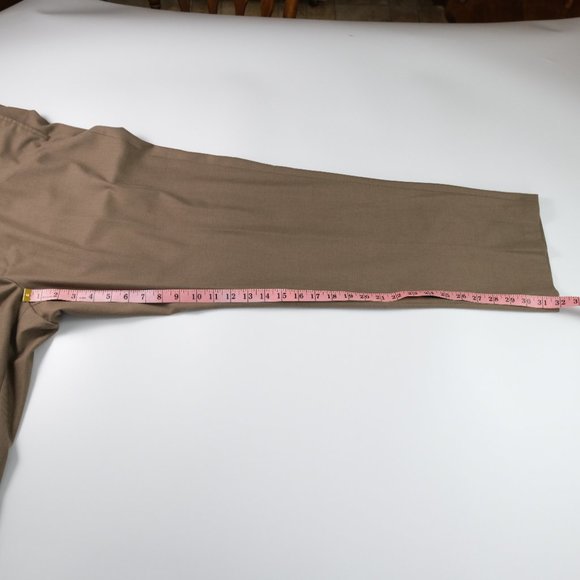 PRONTO UOMO Men's 42 X 32 Straight Fit Flat Front Dress Pants - Picture 10 of 11